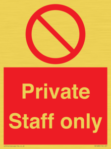 Private Staff Only